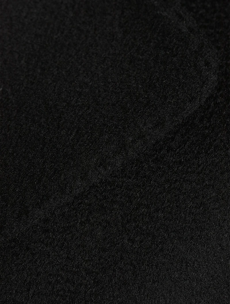 Wool Coat With Down Vest