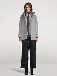 Wool Jacket With Down Vest