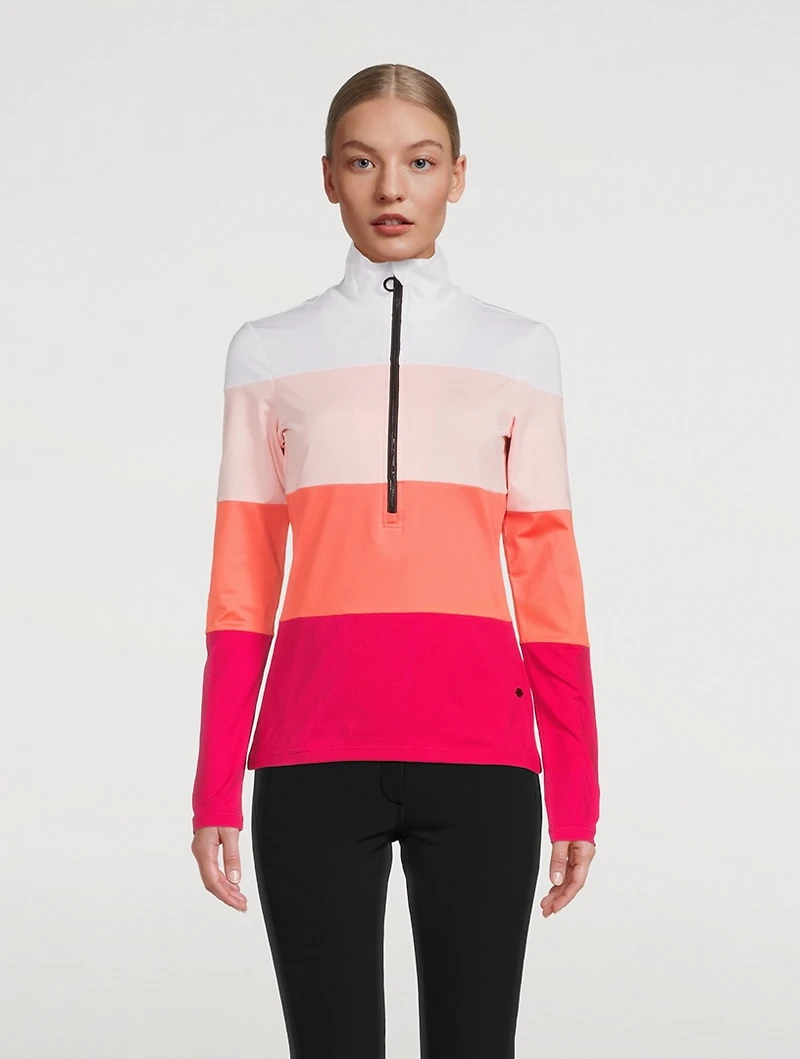 Ruby Colourblock Zip Top