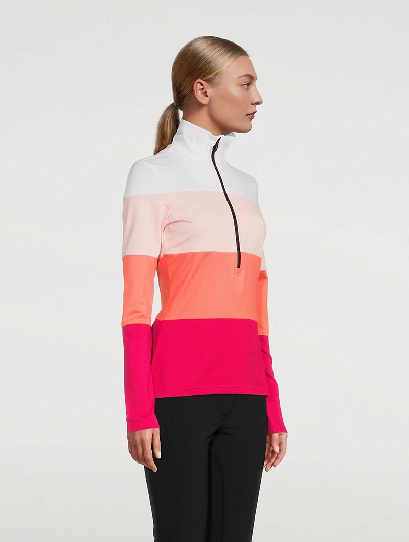 Ruby Colourblock Zip Top