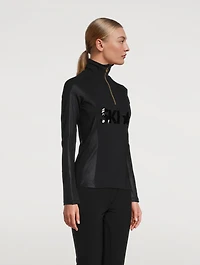 Davos Sequin Zip Top