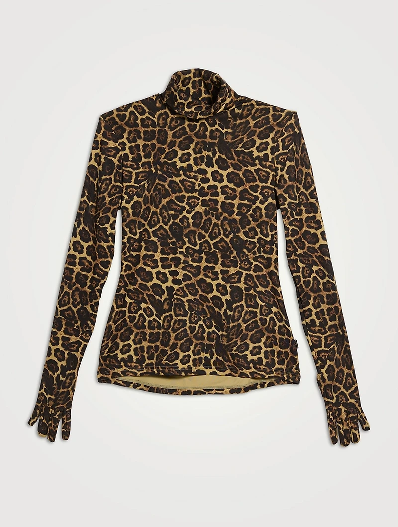 Temptress Top Jaguar Print