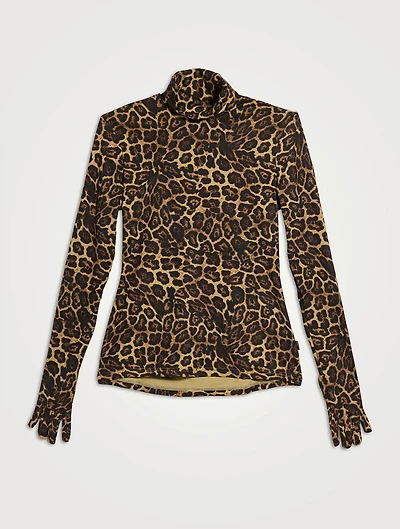 Temptress Top Jaguar Print