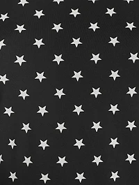 Stardust Ruffle Top Star Print