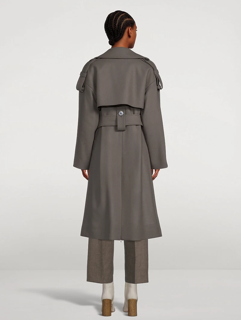 Wool And Cashmere Trench Coat