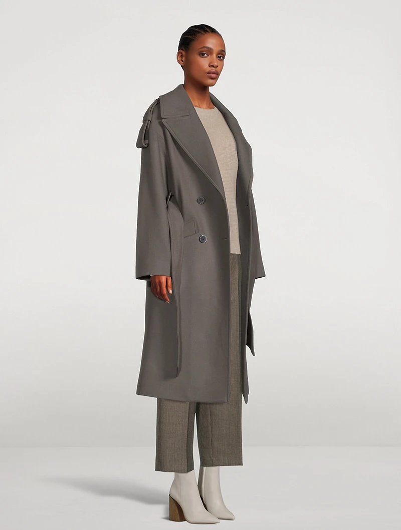Wool And Cashmere Trench Coat