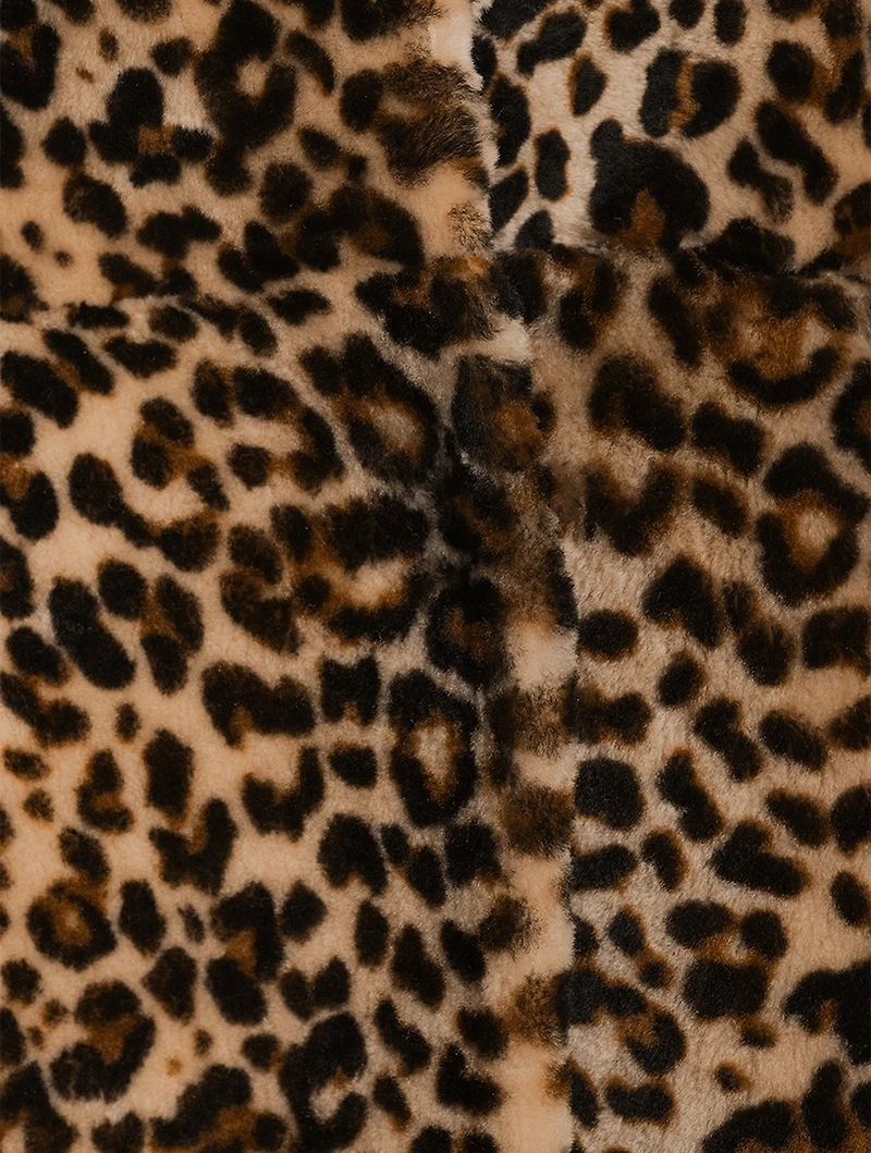 Harley Shearling Coat Leopard Print