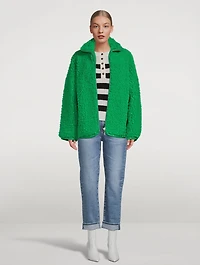 Azalea Zip-Up Teddy Jacket