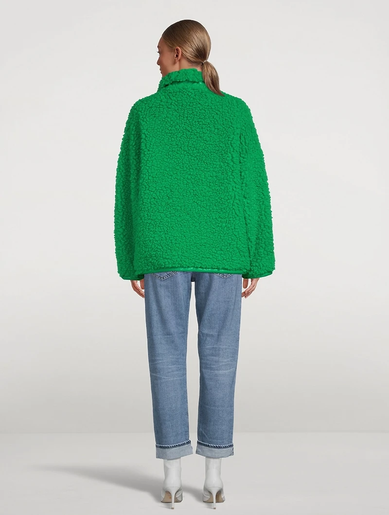 Azalea Zip-Up Teddy Jacket