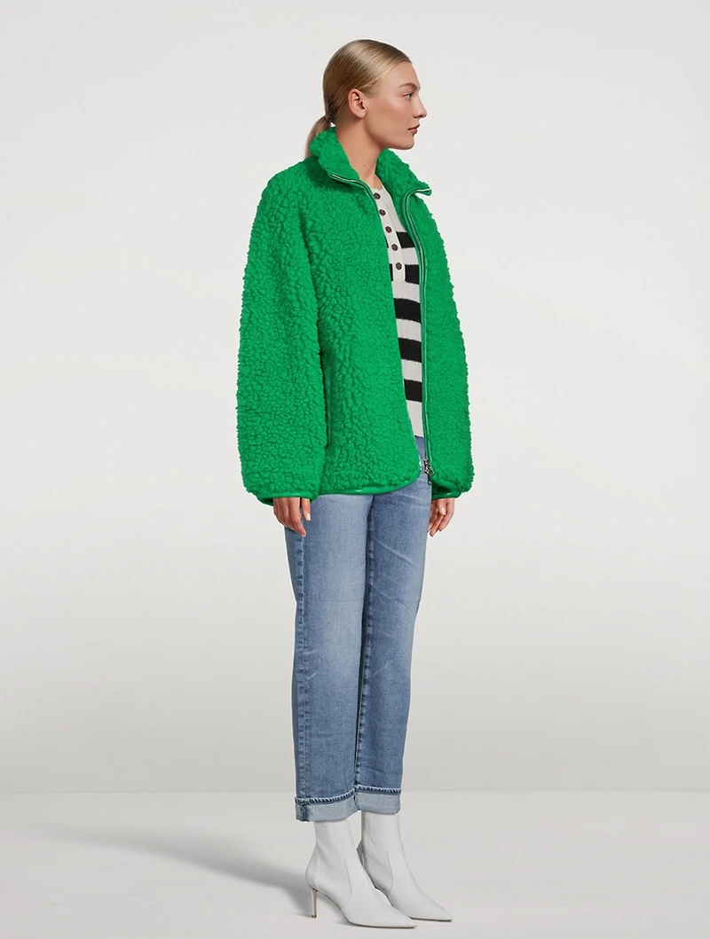 Azalea Zip-Up Teddy Jacket