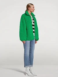 Azalea Zip-Up Teddy Jacket