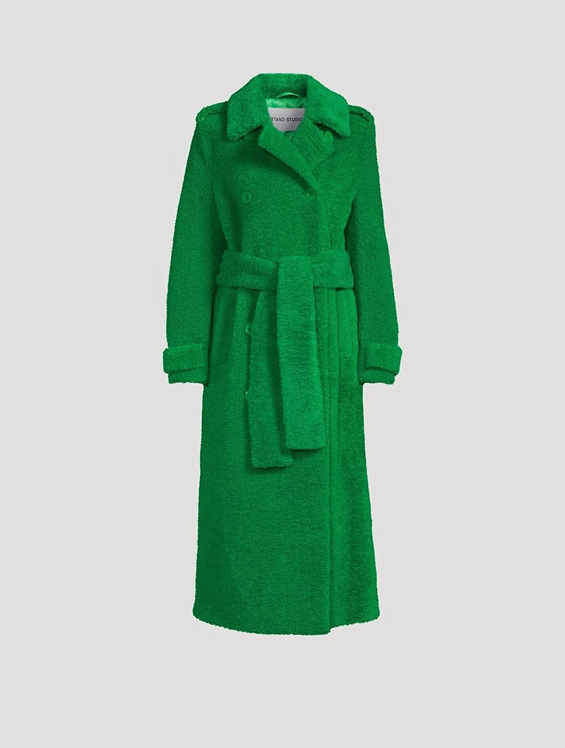 Towa Faux Fur Trench