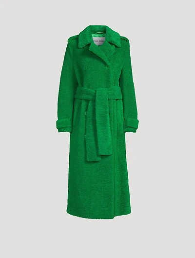 Towa Faux Fur Trench