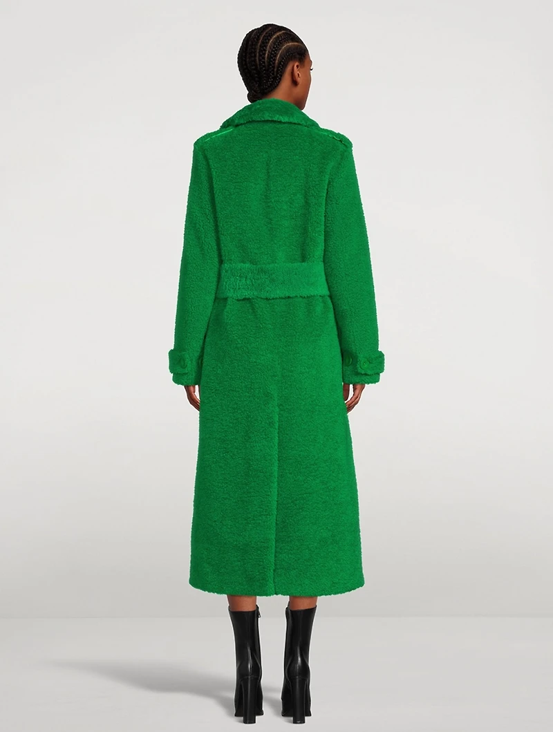 Towa Faux Fur Trench
