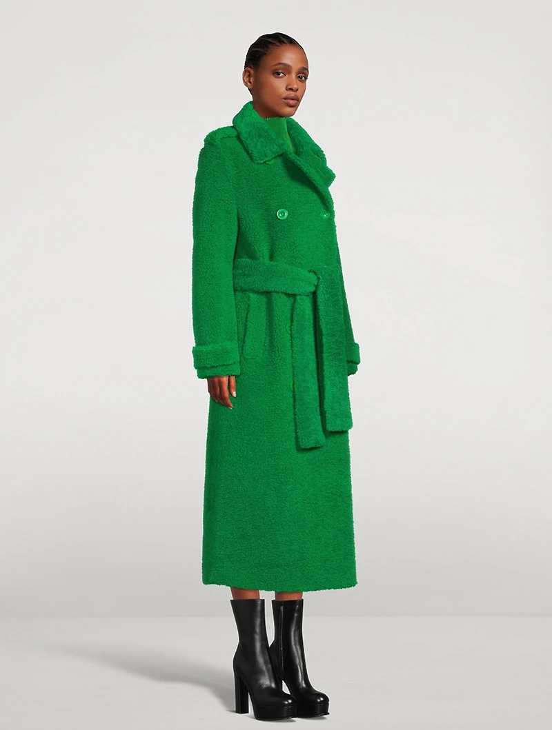 Towa Faux Fur Trench