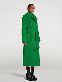 Towa Faux Fur Trench