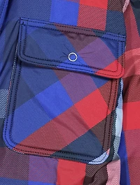 Plaid Padded Blouson Jacket