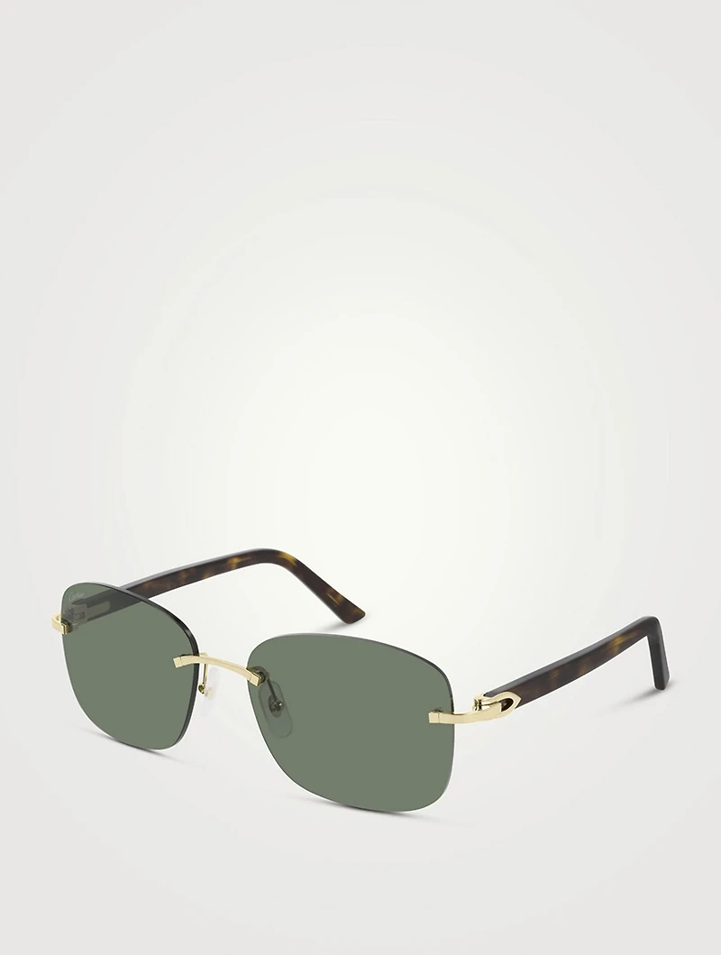 Signature C Rectangular Sunglasses