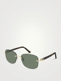 Signature C Rectangular Sunglasses
