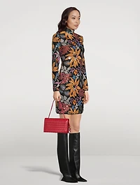 Embellished Floral Mini Dress
