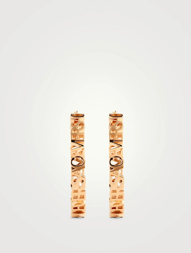 Logo Hoop Earrings
