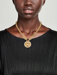 Icon Medusa Necklace With Crystals
