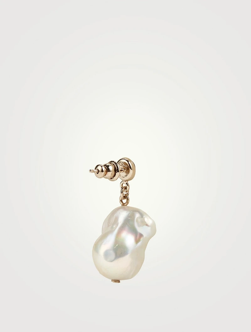 Darcey Pearl Earrings With Amethyst