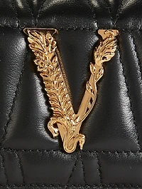 Small Virtus Leather Shoulder Bag