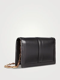 Greca Goddess Leather Chain Wallet