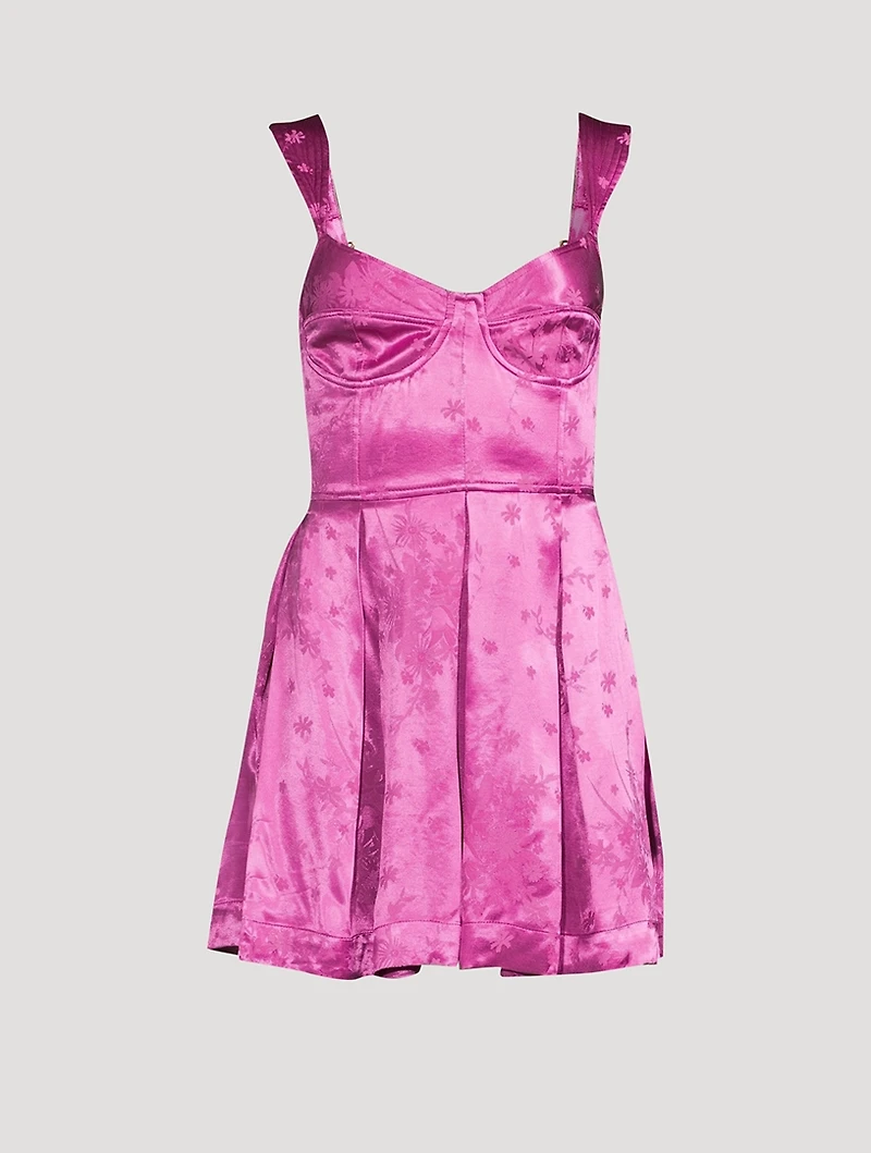 Petal Satin Corset Dress