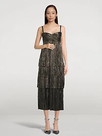 Andromeda Lamé Midi Dress