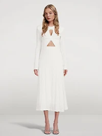 Coralia Cut-Out Midi Dress