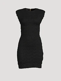 Bamboo Padded Shoulder Mini Dress