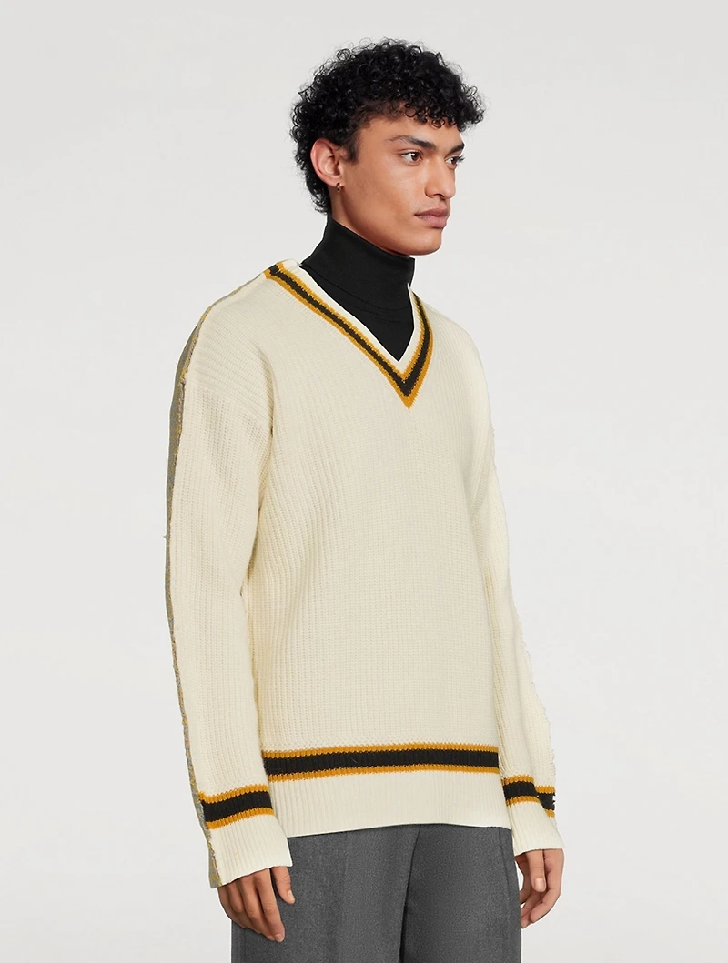 Alpaca And Wool V-Neck Sweater