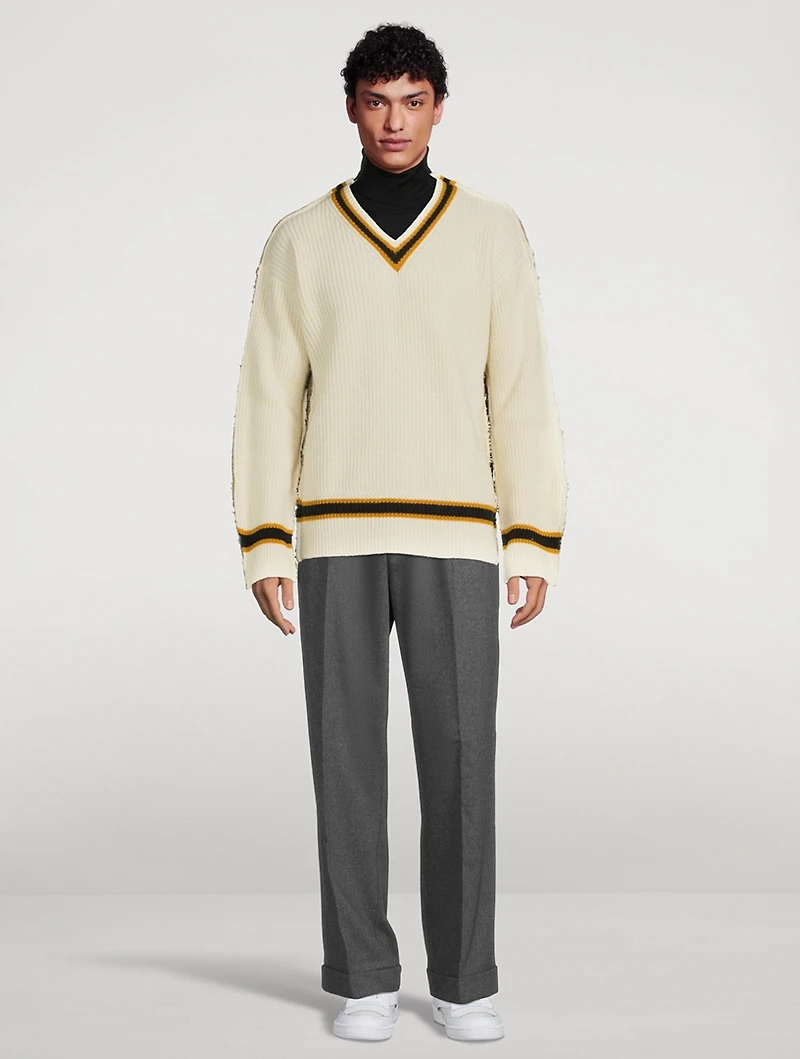 Alpaca And Wool V-Neck Sweater