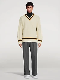 Alpaca And Wool V-Neck Sweater