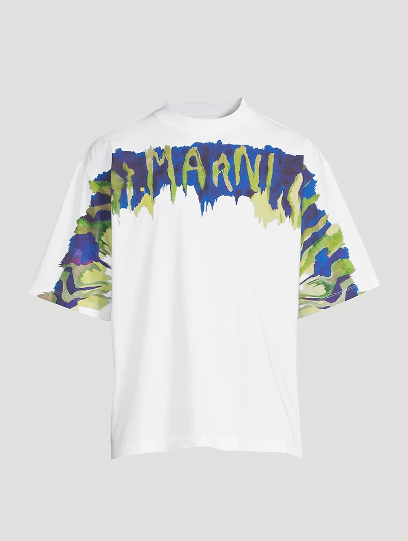 Cotton T-Shirt With Graphic Logo