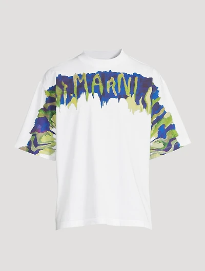 Cotton T-Shirt With Graphic Logo