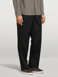 Christopher Gabardine Cotton Pants
