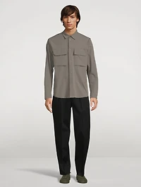 Christopher Gabardine Cotton Pants