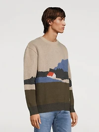 Rune Landscape Wool Sweater