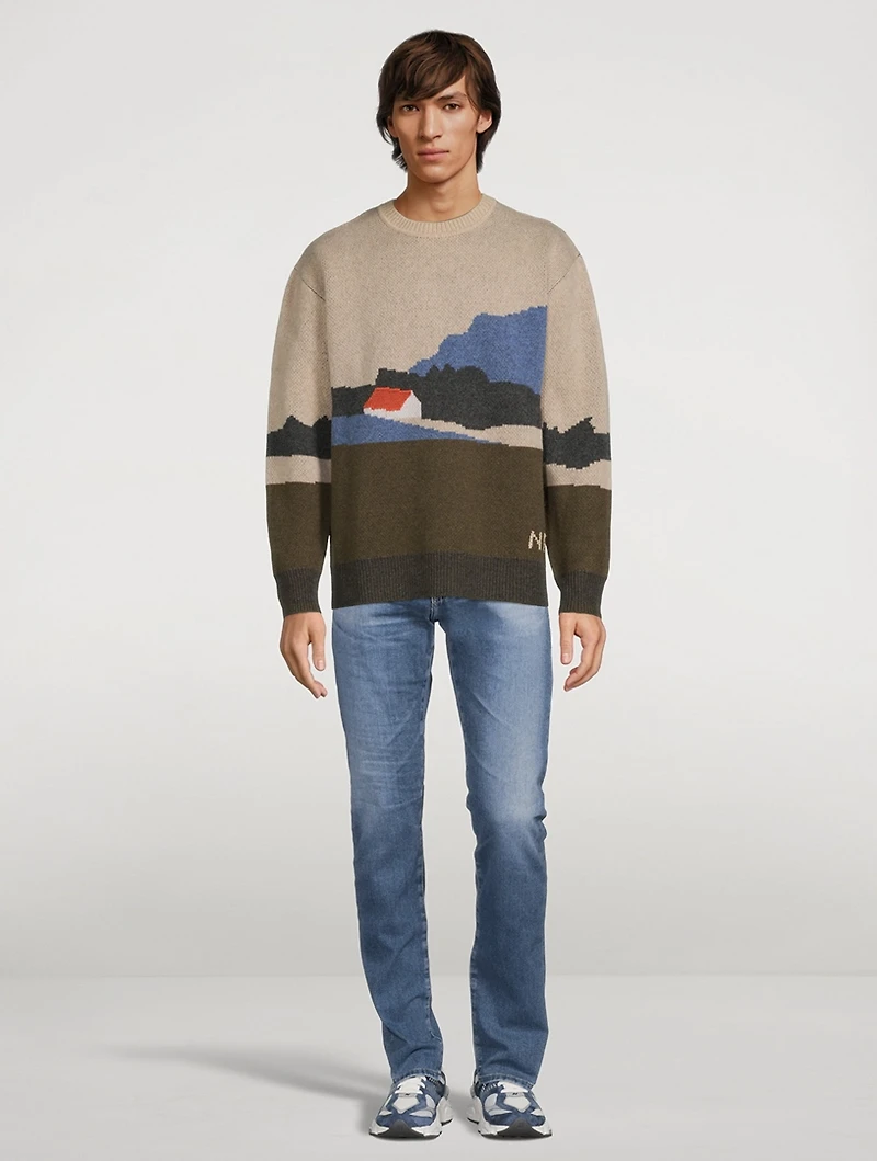 Rune Landscape Wool Sweater