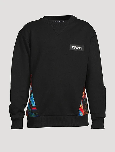 Kaleidoscopic Barocco Cotton Sweatshirt