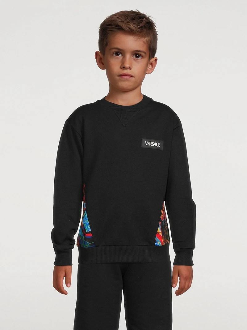 Kaleidoscopic Barocco Cotton Sweatshirt