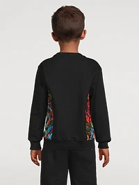 Kaleidoscopic Barocco Cotton Sweatshirt