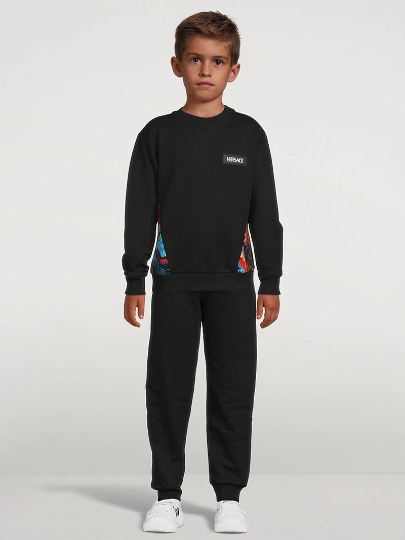 Kaleidoscopic Barocco Cotton Sweatshirt