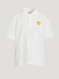 Medusa Embroidered Polo Shirt