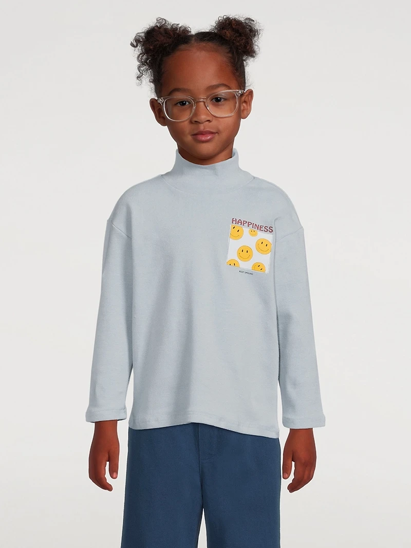 Happiness Turtleneck Long-Sleeve T-Shirt