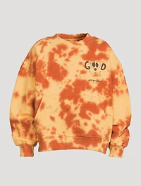 Good Cotton Sweatshirt Tie-Dye Print