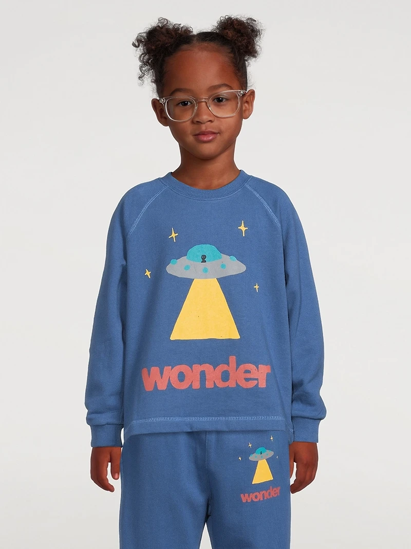 Space Cotton Raglan Sweatshirt